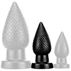 DarkSil Plug PineCock M 10 x 4.5cm Noir